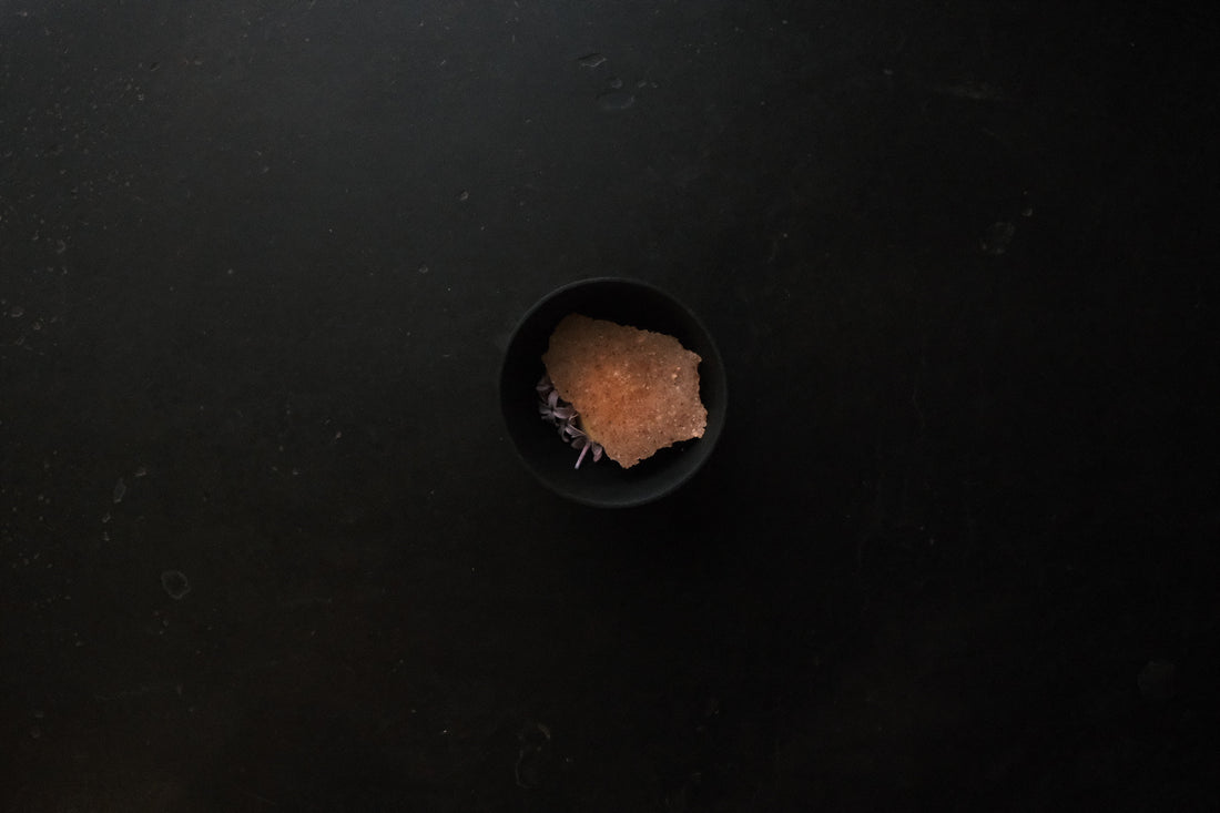 cream from dolores - feral rhubarb / lilac / pink corn