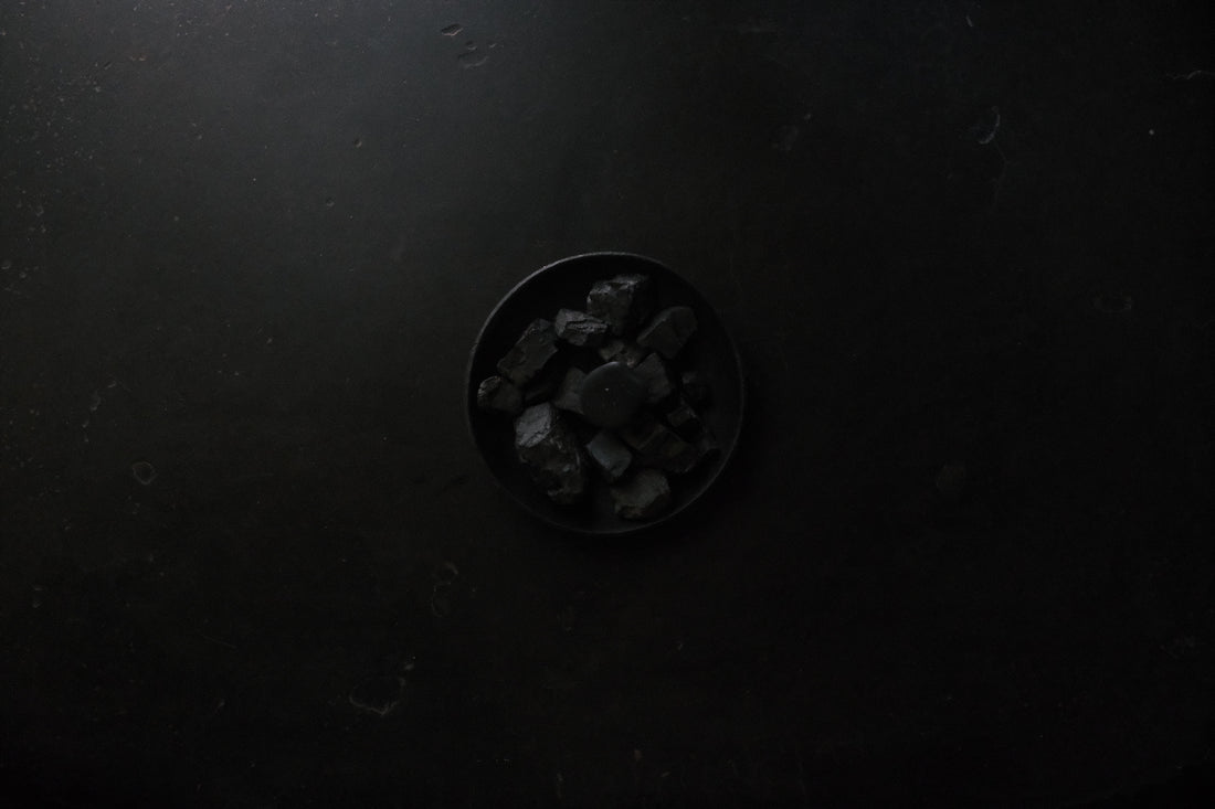 dock / rhubarb / apple / charcoal